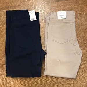 H&M Black and Tan Pants Duo